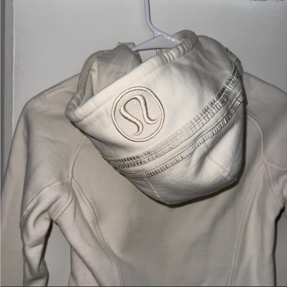 Lululemon White Scuba Hoodie - Picture 5 of 11